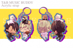 TIGER&amp;BUNNY MUSIC BUDDY 壓克力吊飾