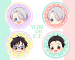 【YURI!!! on ICE】表情小胸章/徽章