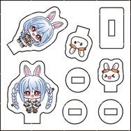 【兔田佩可拉&amp;兔媽】HOLOLIVE迷你立牌自組版