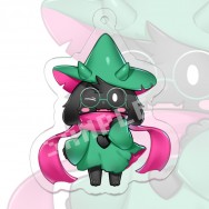 小黑羊Ralsei 透明壓克力吊飾