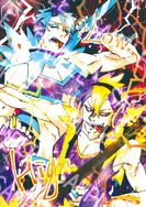 顫弦蠑螈擬人燙金明信片