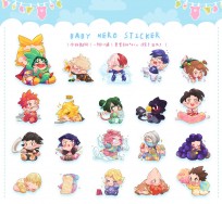 【CWT46】BABY HERO STICKER｜全斷貼紙組