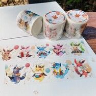 【Pokemon】伊布家族 儀樂隊系列 紙膠帶 4cm*10M