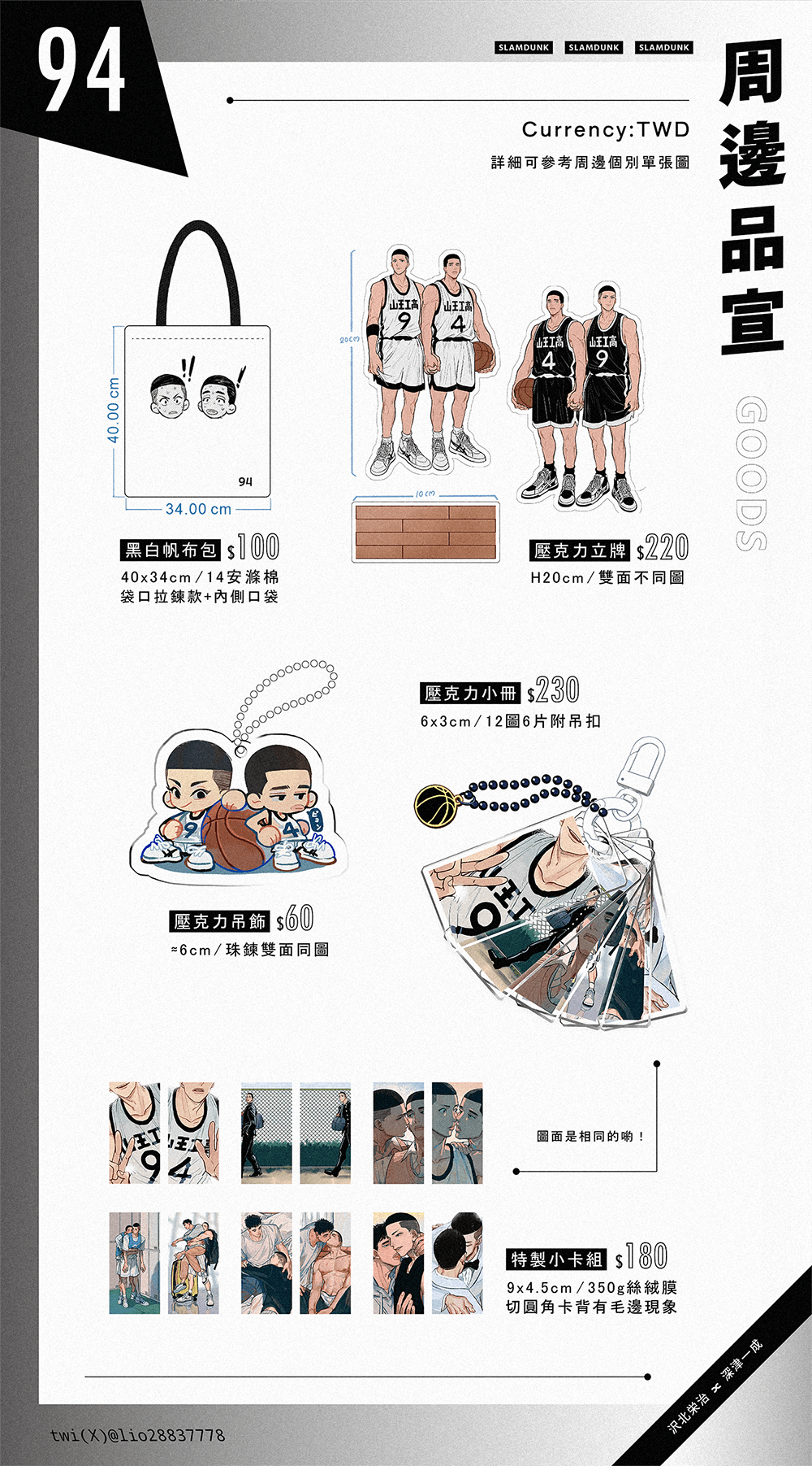 [代理] 灌籃高手SD｜94雙面絲絨膜特製小卡組