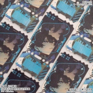 崩壞星穹鐵道│刃恆│藍彩紅燙色票根造型貼紙