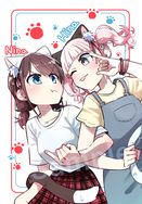 雙菜貓貓明信片