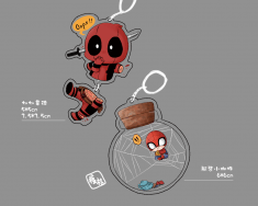 Deadpool切切韋德透明壓克力吊飾