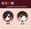東京喰種董香&金木44mm胸章