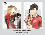 【排球少年】研磨&黑尾明信片套組（一組兩入）