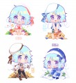 春夏秋冬創創貼紙+兔兔創